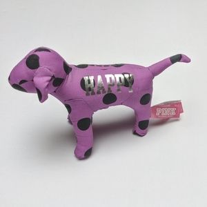 PINK Purple & Black Polka Dot Dog